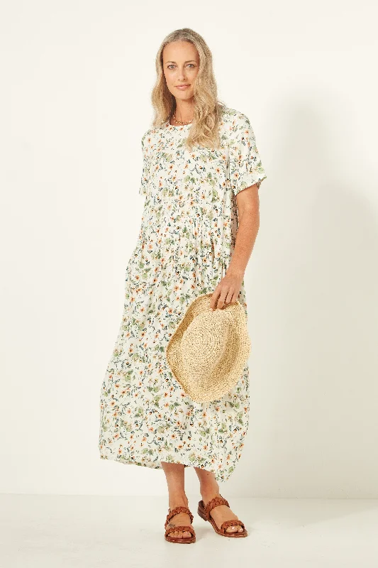 Monroe Dress - Botanical Print - LEMON TREE