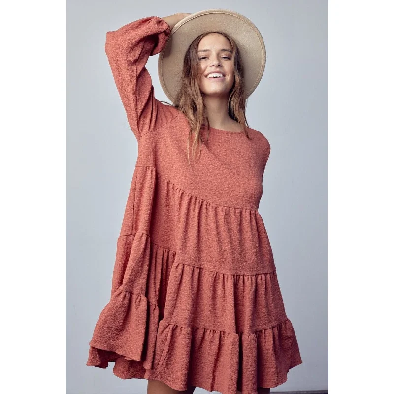 Ruffled Dress With Texture