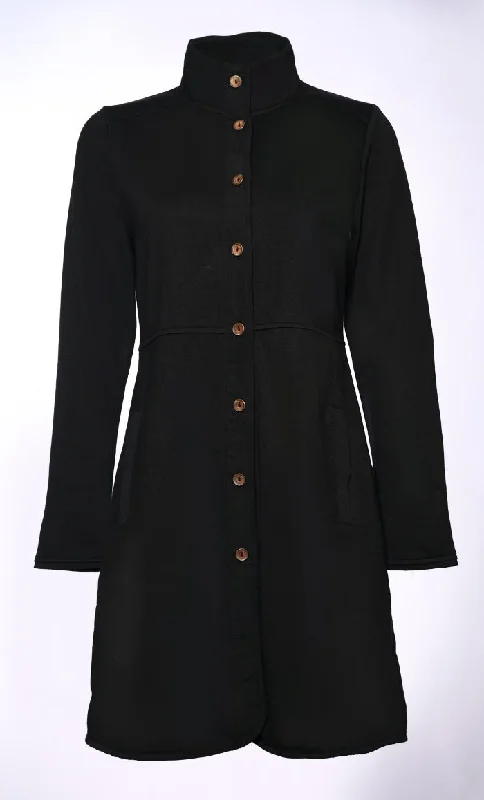 Stylish Front-Open Fleece Jacket With Pockets Jersey Jacket Tulle Jacket Batik Jacket