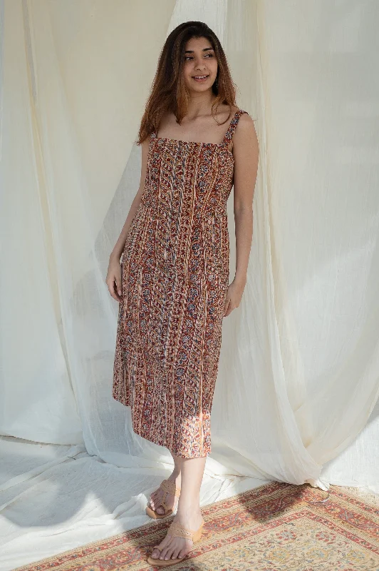 Tapasya Kalamkari Strap Cotton Dress