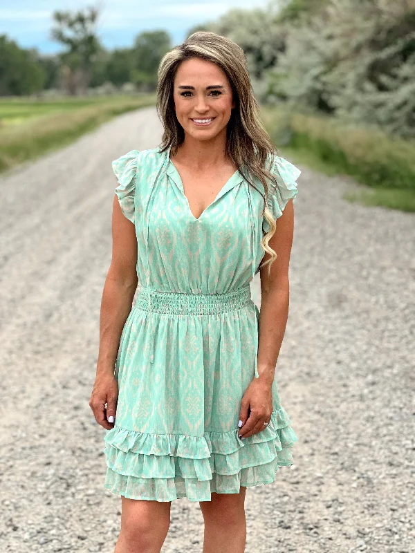 The Rambler Dress in Emerald