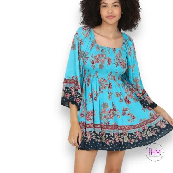Under the Stars Boho Babydoll Dress 🌙