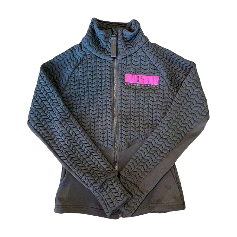 Women's NB She Runs GR In Training Heatloft Athletic Jacket - Black Nylon Fabric Polyester Fabric Spandex Fabric