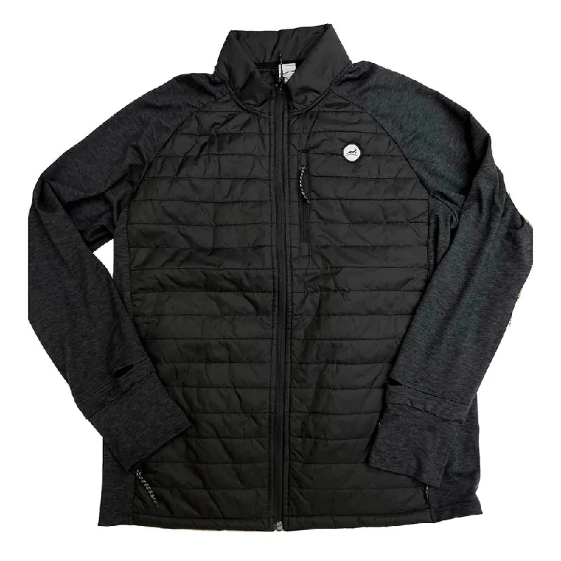 Women's Synthetic Down Jacket - Black/Black Embroidered Gazelle Patch Hooded Jacket Caped Jacket Shawl Collar Jacket