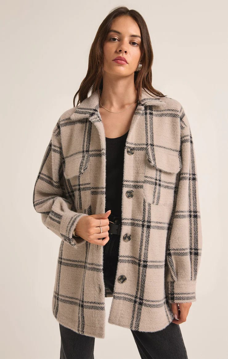 Plaid Tucker Jacket Faux Fur Jacket Real Fur Jacket Shearling Jacket