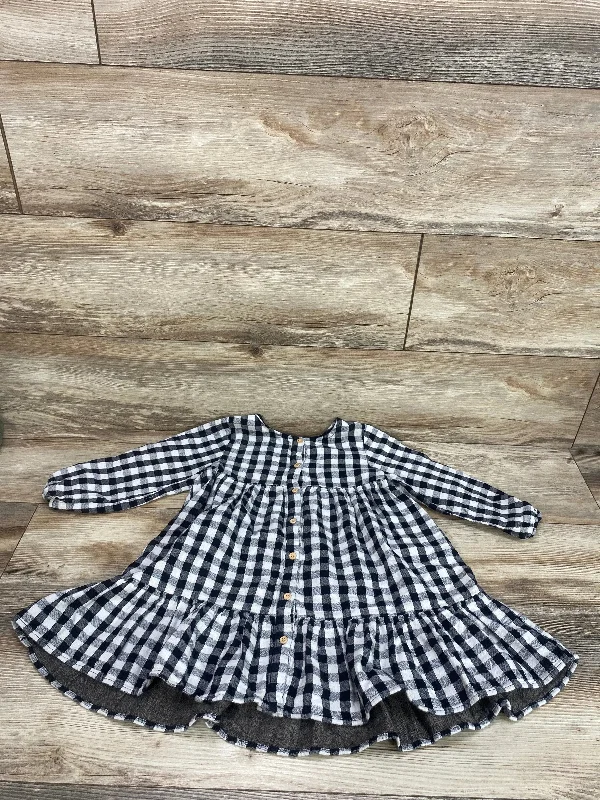 Zara Buffalo Check Dress White sz 4-5T