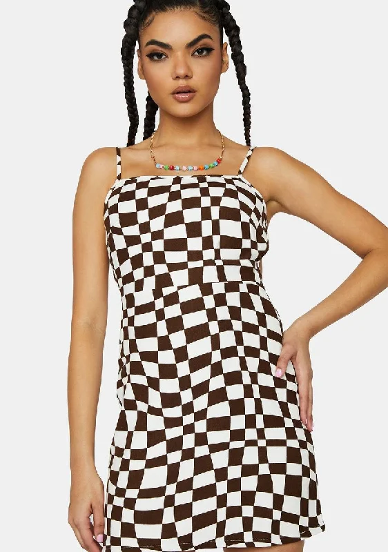 Don't Trip Mini Dress Trendy Crossover Mini Dress