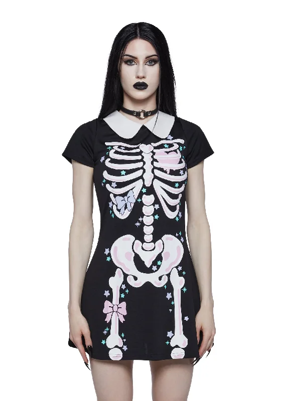 Rattle My Bones Mini Dress Cozy Sweater Mini Dress
