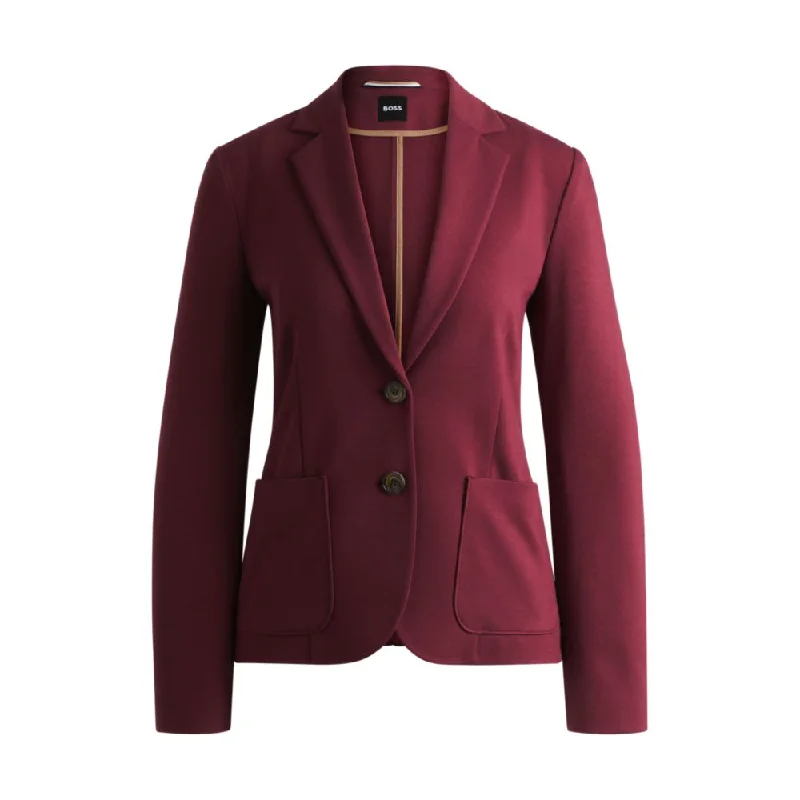 Extra-slim-fit jacket in stretch fabric Fleece Jacket Down Jacket Feather Jacket