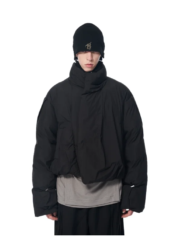 Pinch Pleated Short Jacket Knit Jacket Woven Jacket Fleece Jacket