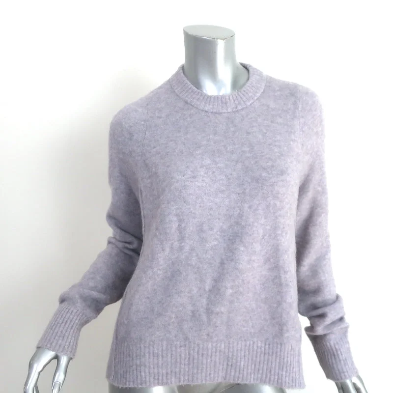 3.1 Phillip Lim Sweater Lavender Brushed Knit Size Small Crewneck Pullover Long Sweater Short Sweater Cropped Sweater