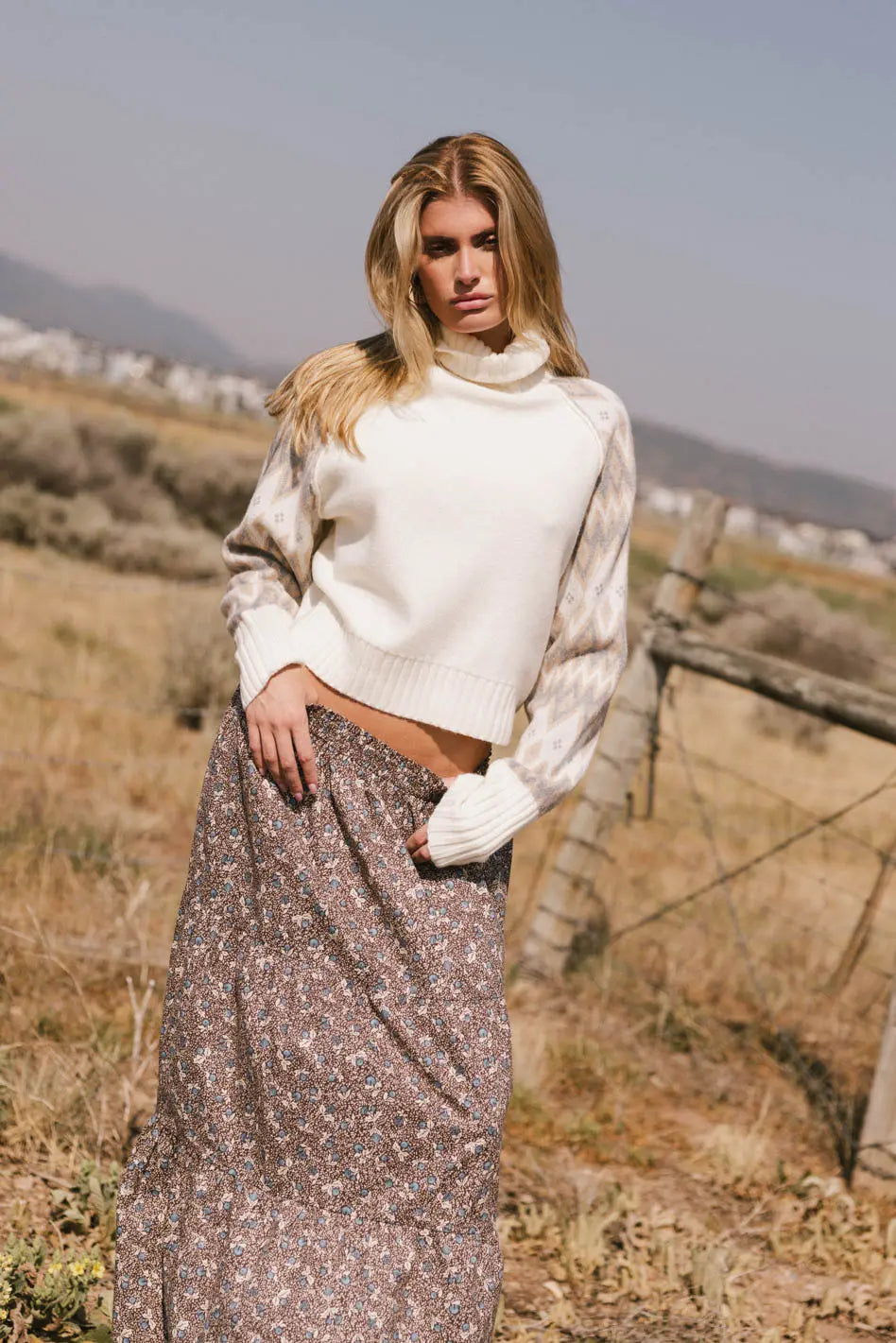 Brandi Turtleneck Sweater - FINAL SALE Velvet Chenille Corduroy