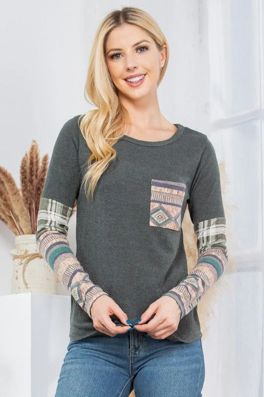 Front Pocket Textured Sweater Knit Neon Metallic Matte