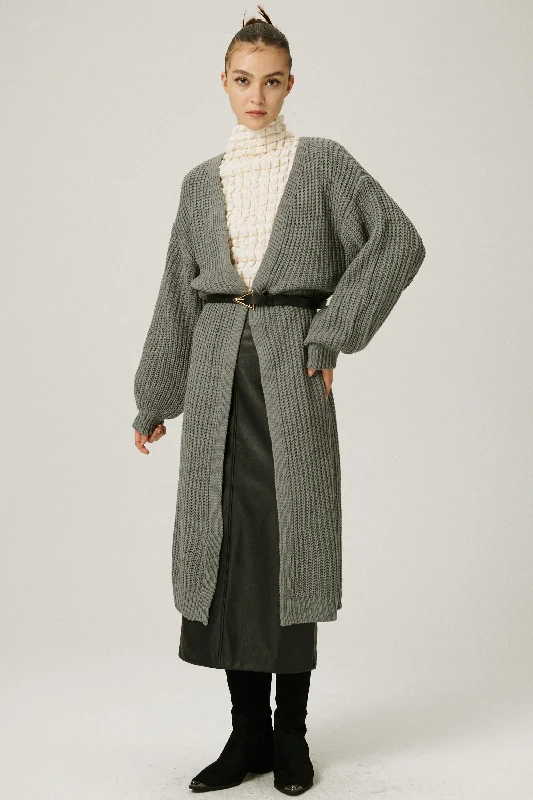 Leia Sweater Maxi Coat Faux Fur Fabric Real Fur Fabric Shearling Fabric