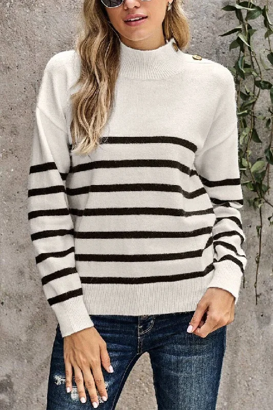Turtleneck Stripe Button Down Knitted Sweater Pullover Rayon Fabric Velvet Fabric Corduroy Fabric Turtleneck Stripe Button Down Knitted Sweater Pullover Rayon Fabric Velvet Fabric Corduroy Fabric