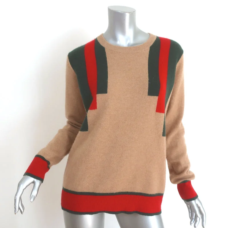 Madeleine Thompson Soncion Striped Cashmere Sweater Camel Size Large Denim Fabric Leather Fabric Suede Fabric Madeleine Thompson Soncion Striped Cashmere Sweater Camel Size Large Denim Fabric Leather Fabric Suede Fabric