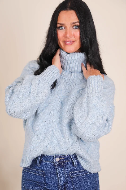 Not One To Ask Sweater-Sky Cashmere Blend Cotton Blend Poly Blend