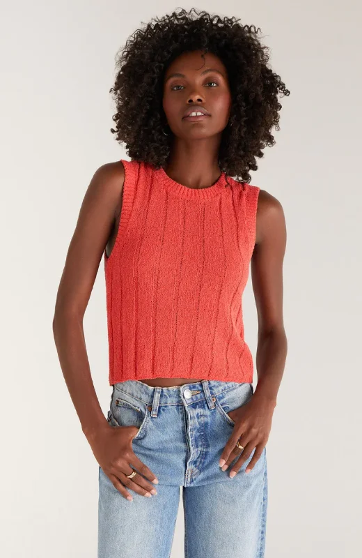 Z Supply - Piper Sweater Tank Cashmere Blend Cotton Blend Poly Blend