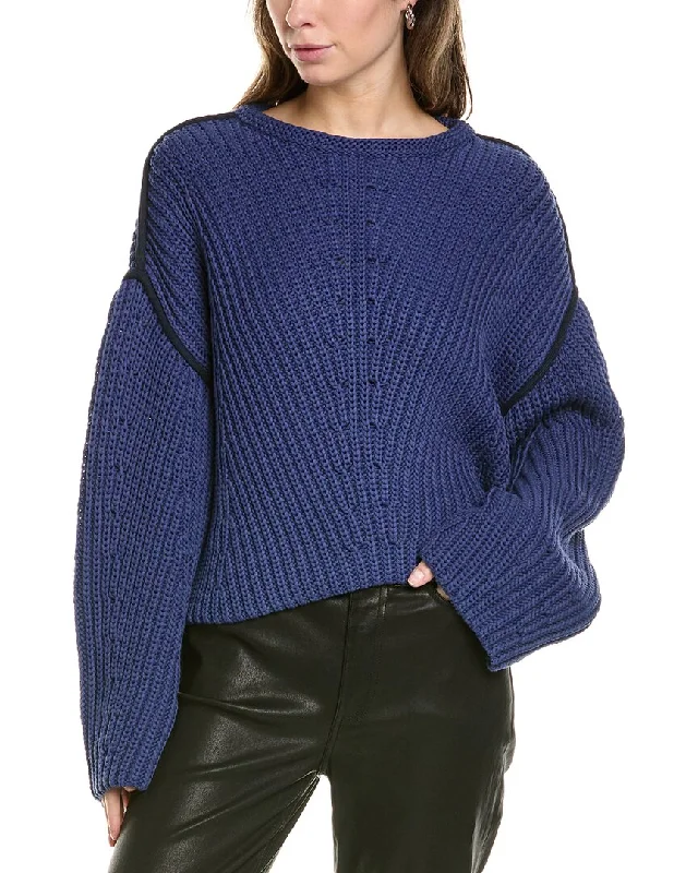 rag & bone Shane Crewneck Sweater Handmade Hand-knitted Hand-woven