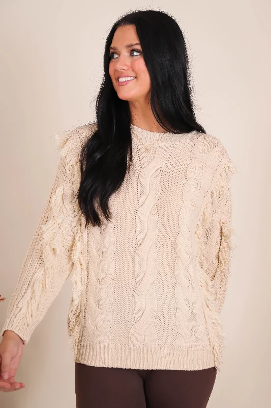 Sipping Cocoa Sweater Elegant Classic Vintage