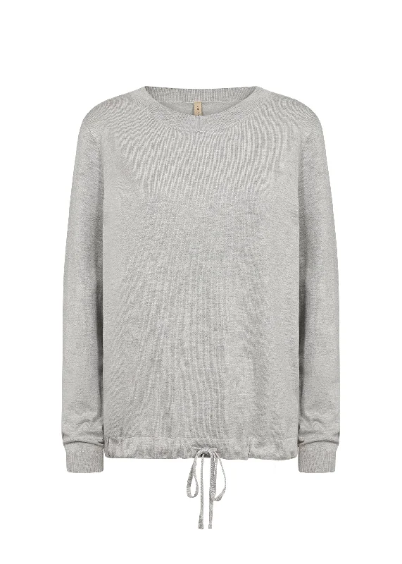 Soya Concept Dollie Long Sleeve Drawstring Sweater Modern Contemporary Chic