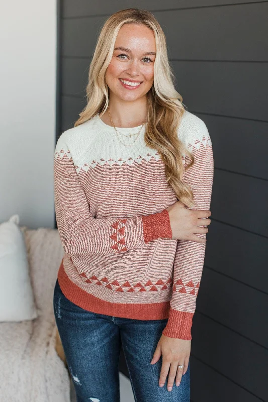 Stay Here Awhile Knit Sweater- Light Rust Beaded Sweater Sequined Faux Fur