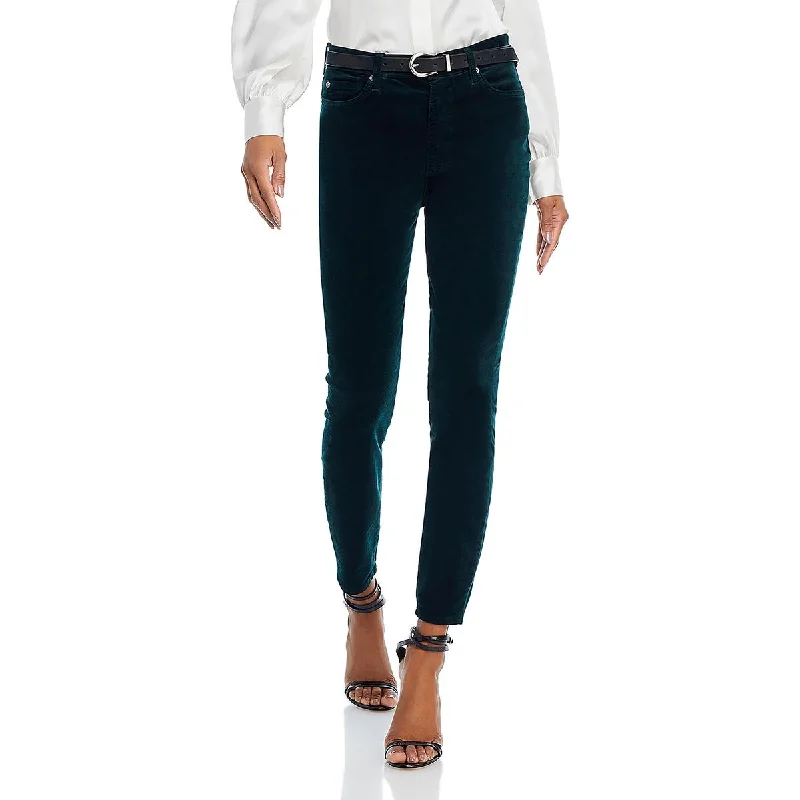 7 For All Mankind Womens Velvet High Rise Skinny Jeans Chic Vintage-Inspired Denim Jeans