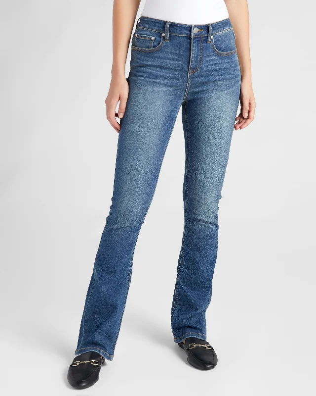 Mariah High Rise Bootcut Jeans Comfortable Zip-Fly Denim Jeans