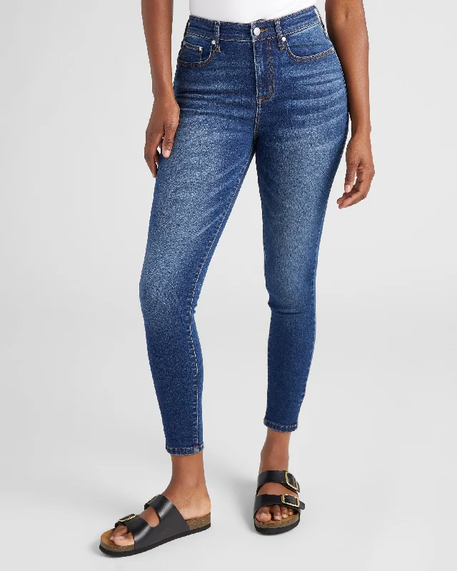 Whitney High Rise Ankle Skinny Jeans Classic Button Fly Jeans