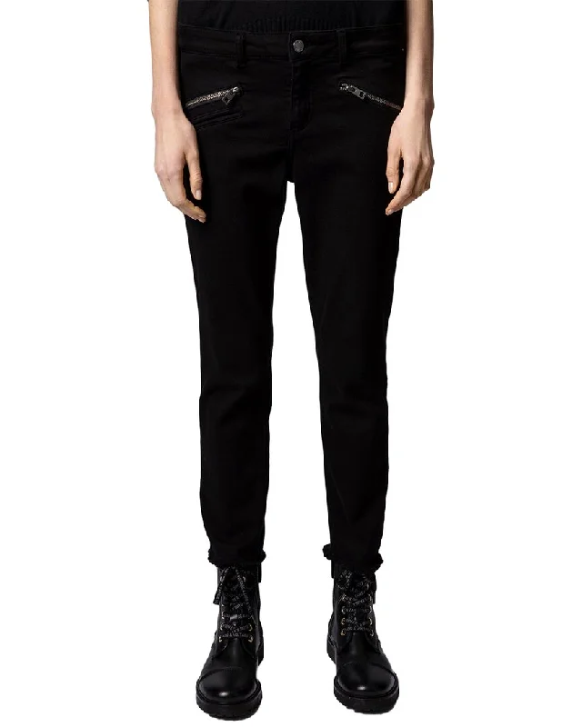 Zadig & Voltaire Jeans Fashionable Raw Hemmed Jeans