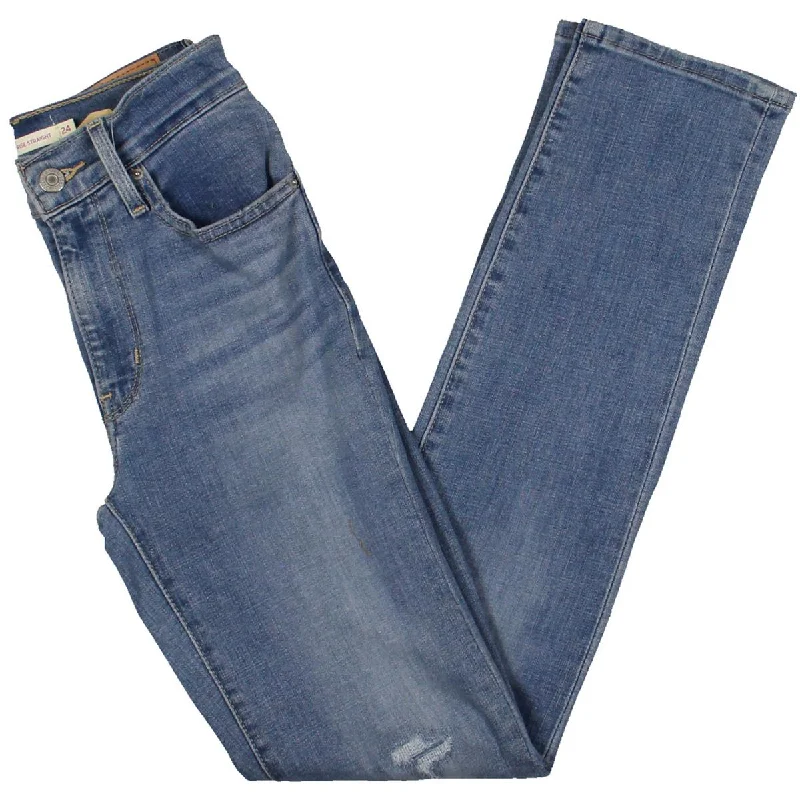 724 Womens High-Rise Slim Straight Leg Jeans Trendy Low-Rise Bootcut Jeans