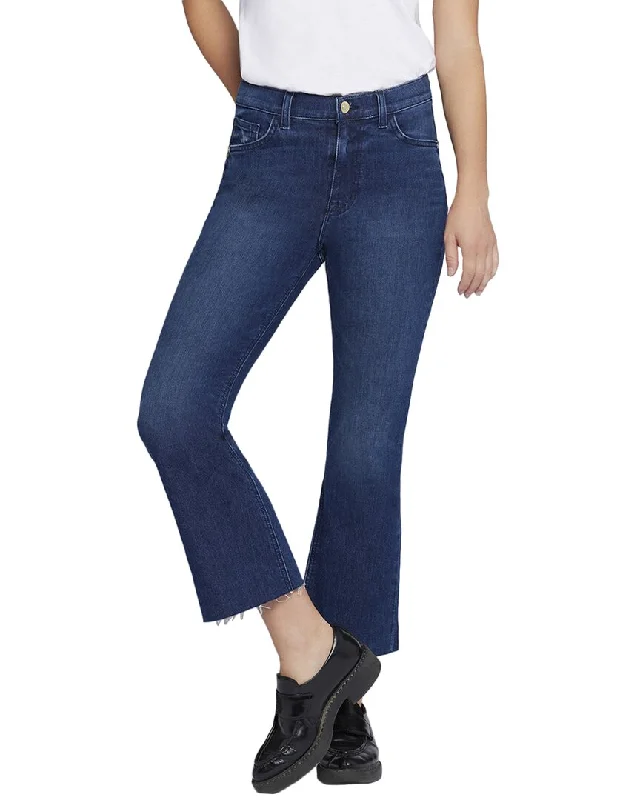 Current/Elliott The Boulevard Zenith Wash Crop Bootcut Jean Chic Faded Blue Jeans
