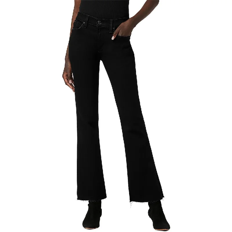 Nico Womens Mid Rise Denim Bootcut Jeans Comfortable Ankle Jeans