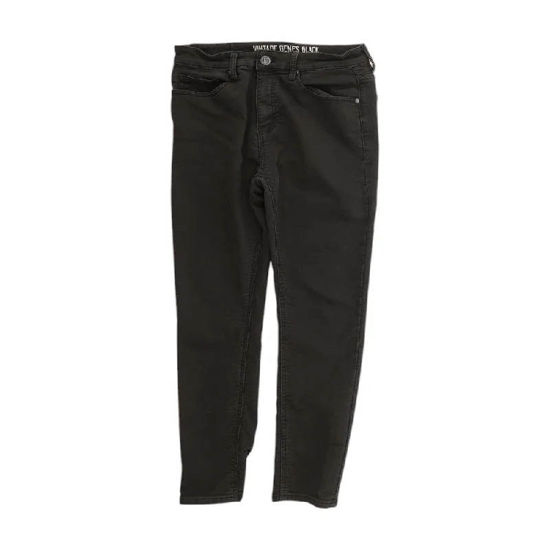 Black Solid Slim Jeans Stylish Plus Size Denim Jeans