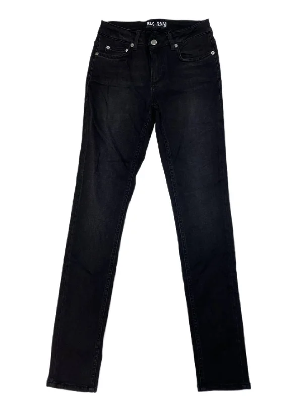 BLK DNM Women's Grace Black Slim Fit Jeans 26 #WJ610101 Size 26/30 NWT Trendy Vintage Denim Jeans