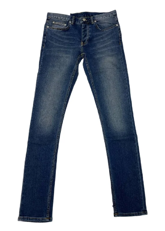 BLK DNM Women's Starr Blue Mid Rise Jeans 11 #WJ410401 NWT Fashionable Raw Hemmed Jeans
