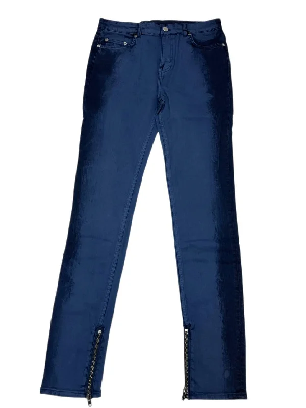 BLK DNM Women's Washed Blue High Rise Jeans 4 Size 30R NWT Fashionable Vintage Wash Jeans