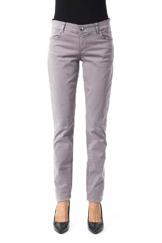 BYBLOS  Cotton Jeans & Women's Pant Cozy Relaxed Fit Jeans
