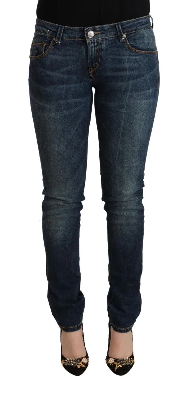Chic Slim-fit Low Waist Skinny Jeans Stylish High-Rise Mom Jeans