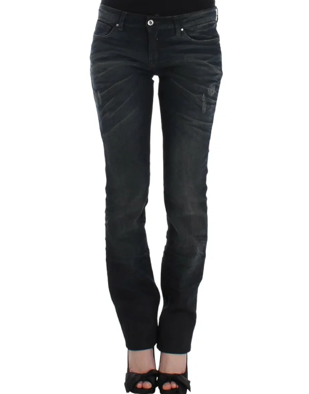 Costume National  skinnny leg Women's jeans Chic Faded Blue Jeans