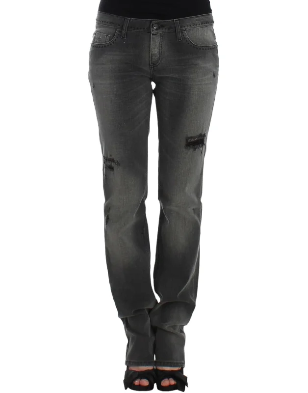 Costume National  straight leg Women's jeans Trendy Skinny High-Waist Jeans