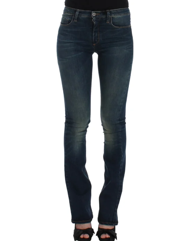 Costume National  straight leg Women's jeans Fashionable White Denim Jeans