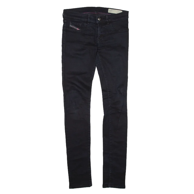 DIESEL Livie Low Waist Jeans Blue Denim Slim Jegging Womens W29 L33 Chic Double Waistband Jeans DIESEL Livie Low Waist Jeans Blue Denim Slim Jegging Womens W29 L33 Chic Double Waistband Jeans