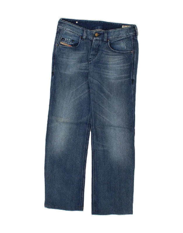 DIESEL Womens Vixy Straight Jeans W28 L30 Blue Cotton Stylish Cargo Style Jeans