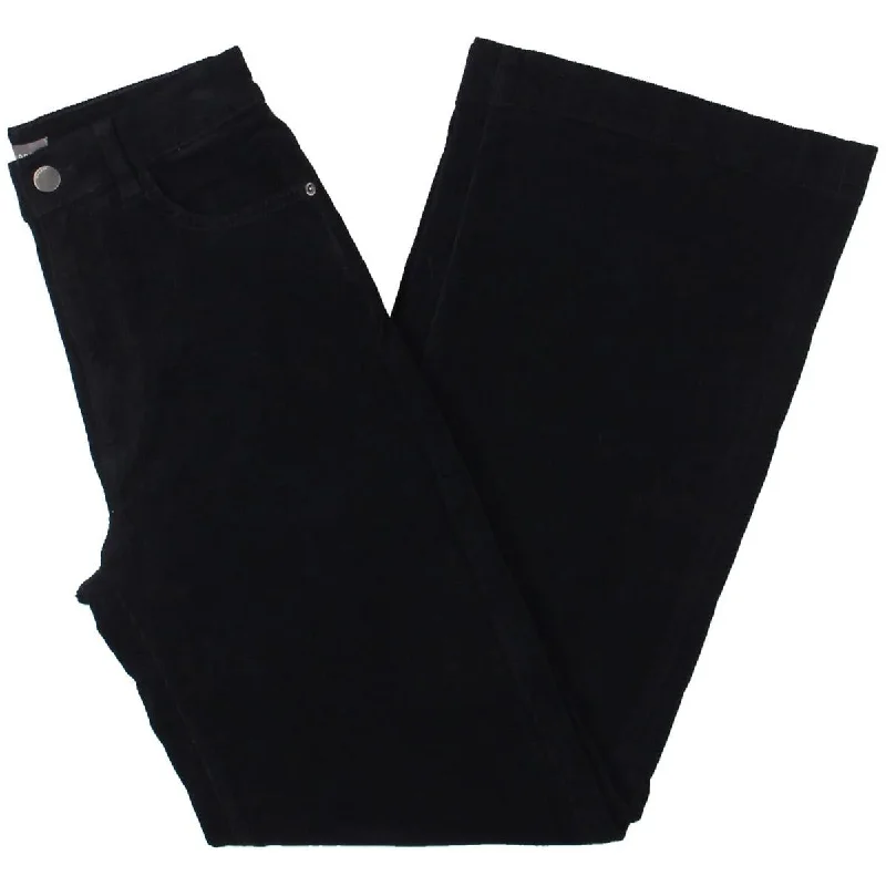 DL1961 Womens High Rise Corduroy Wide Leg Jeans Stylish Cargo Style Jeans