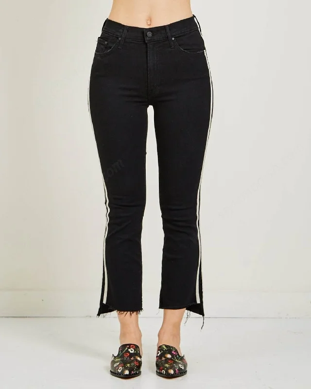 "Insider Crop Step" Stripe Jeans Casual Loose Fit Jeans