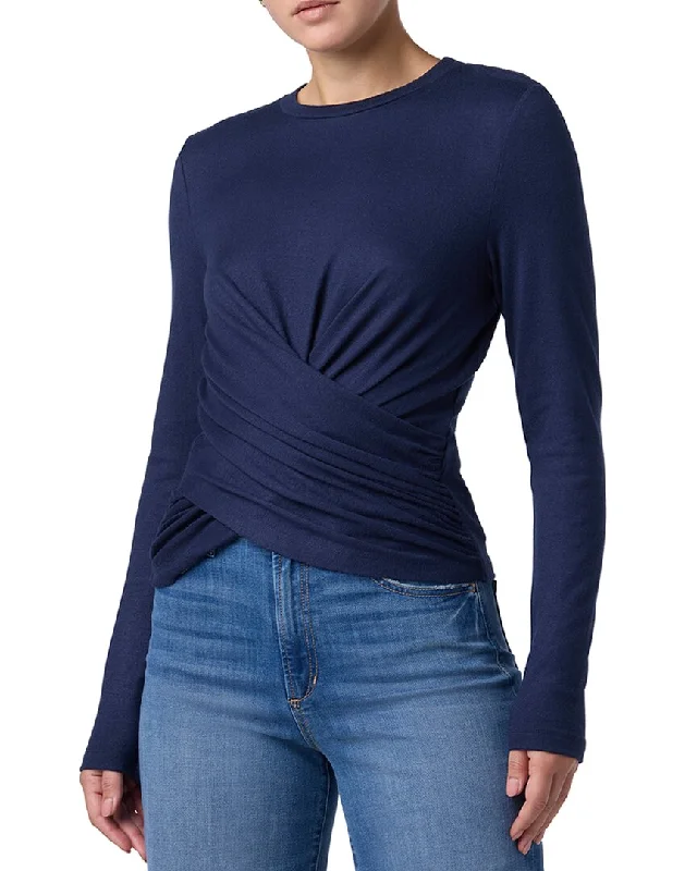 JOE'S Jeans Twist Wrap Top Elegant Dark-Wash Bootcut Jeans