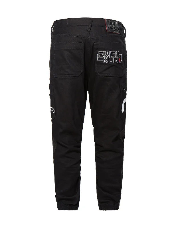 Jogger Jeans with Seagull Pockets Trendy Skinny Fit Jeans