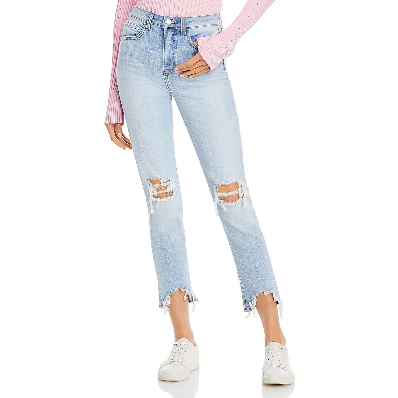 L'Agence Womens High Rise Distressed Skinny Jeans Casual Distressed Skinny Jeans