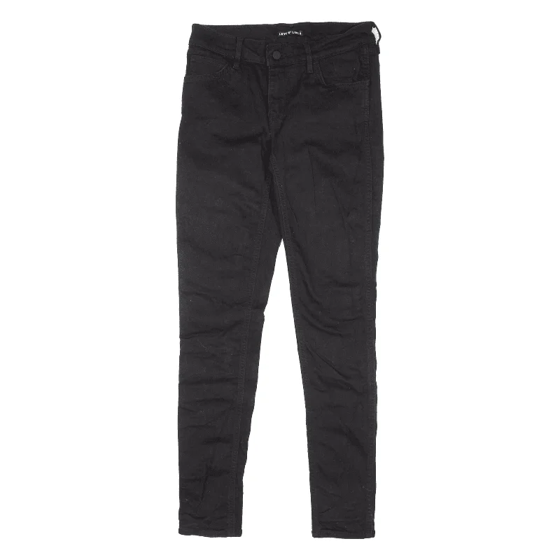LEVI'S Line 8 Womens Jeans Black Slim Skinny W26 L30 Fashionable Slim Fit Jeans